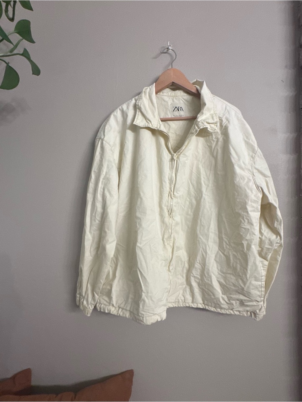 ZARA Men's Butter Yellow lightweight Chore Jacket
